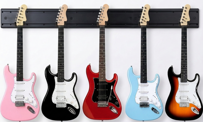 Guitar Wall Mount Hangers - Holds 5 Guitars