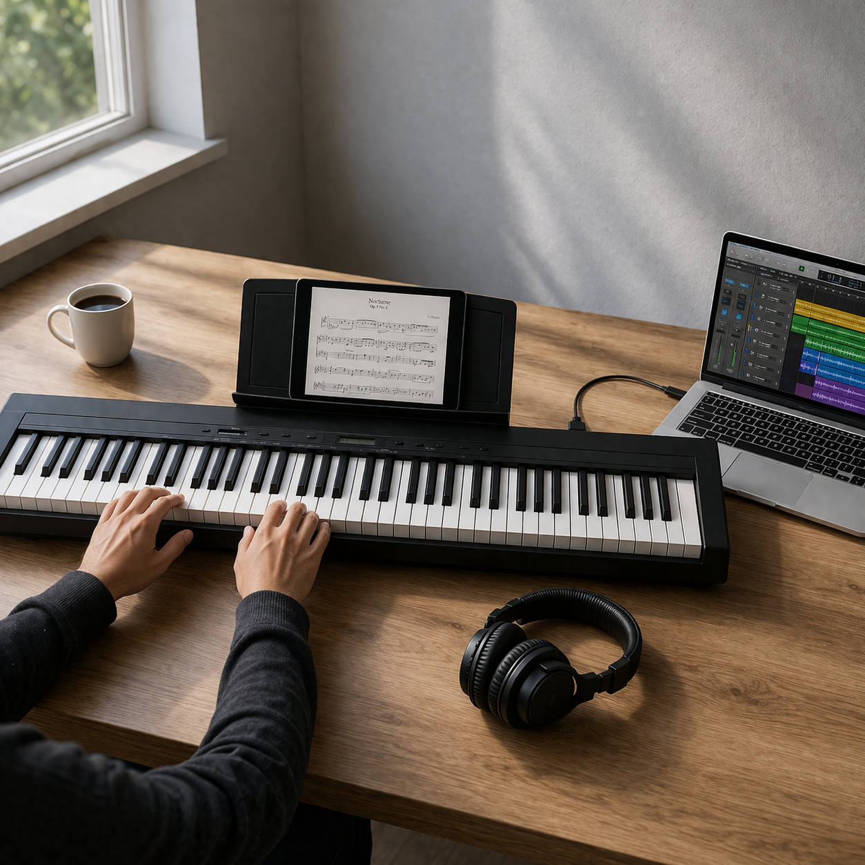 GOLDRIFF 88-Key Graded Hammer Action Keyboard